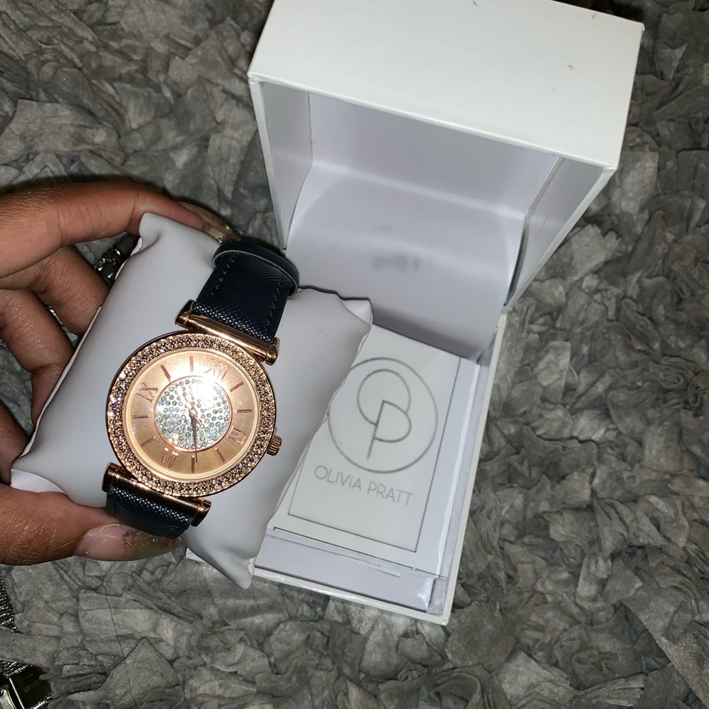 Navy Blue Olivia Pratt Watch, Never Worn W/ box